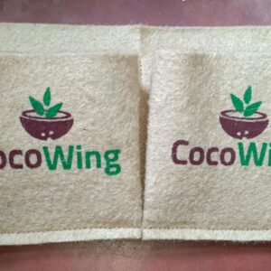 Two Pocket Horizontal Wall Mounted Jute Grow Bag by CocoWing - Image 2