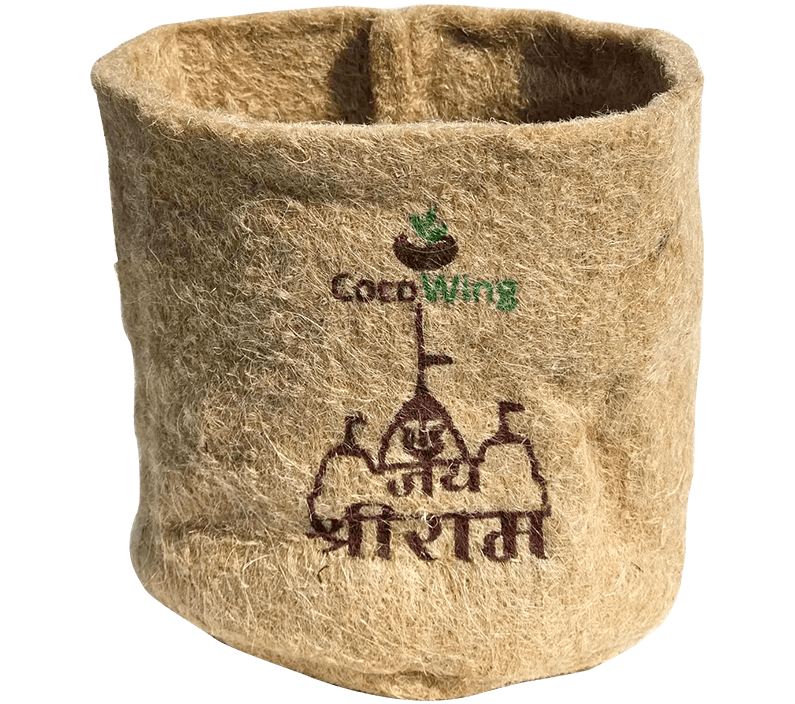 Ayodhya Ram Mandir Print Jute Grow Bag
