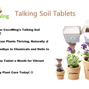 Cocowing: 6 pcs Talking Soil Tablets Rich in Organic Manure for Plants in Home Garden - Image 2