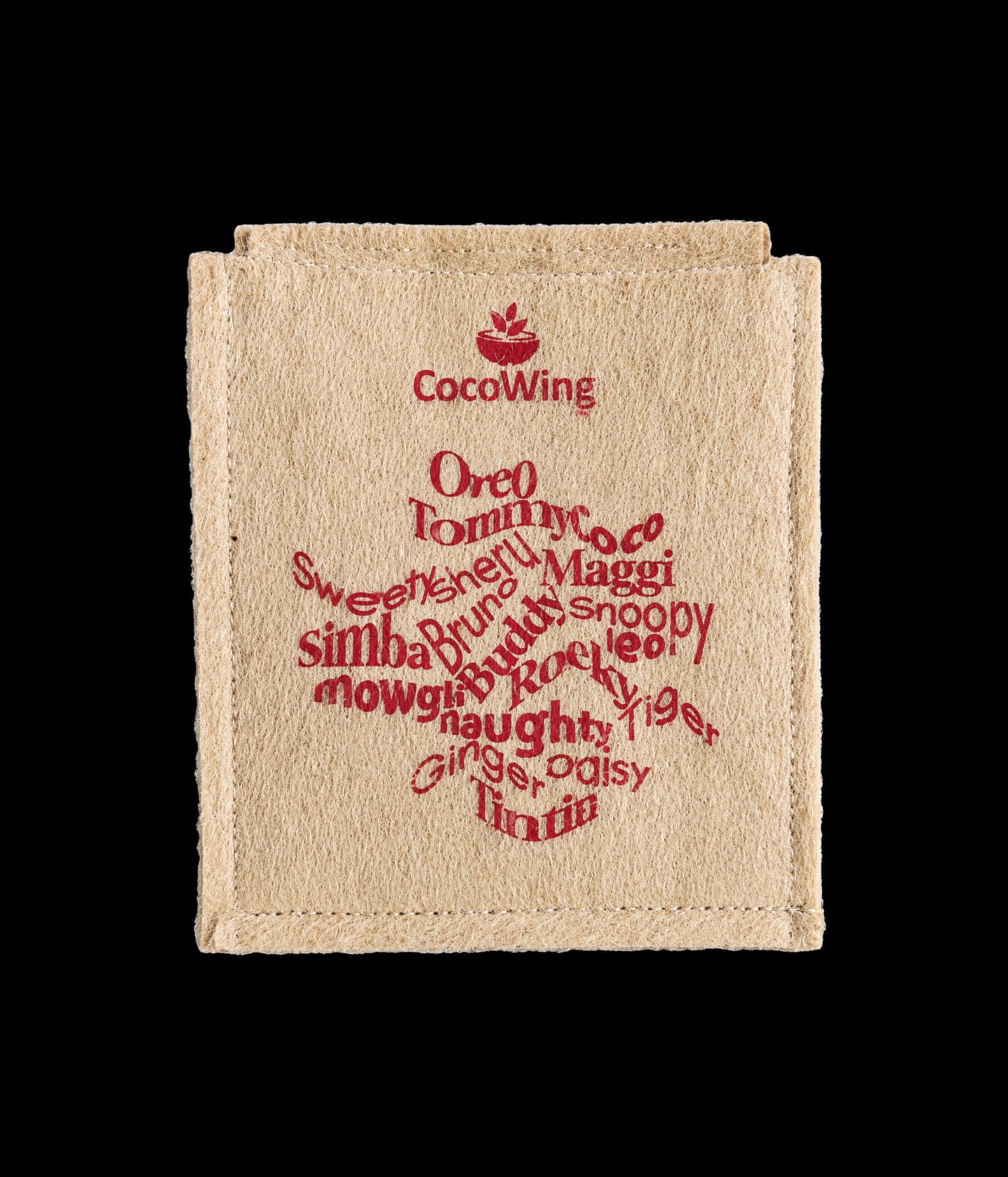 CocoWing Personalized Jute Grow Bag with Custom Pet Name & Dog Portrait - Image 2